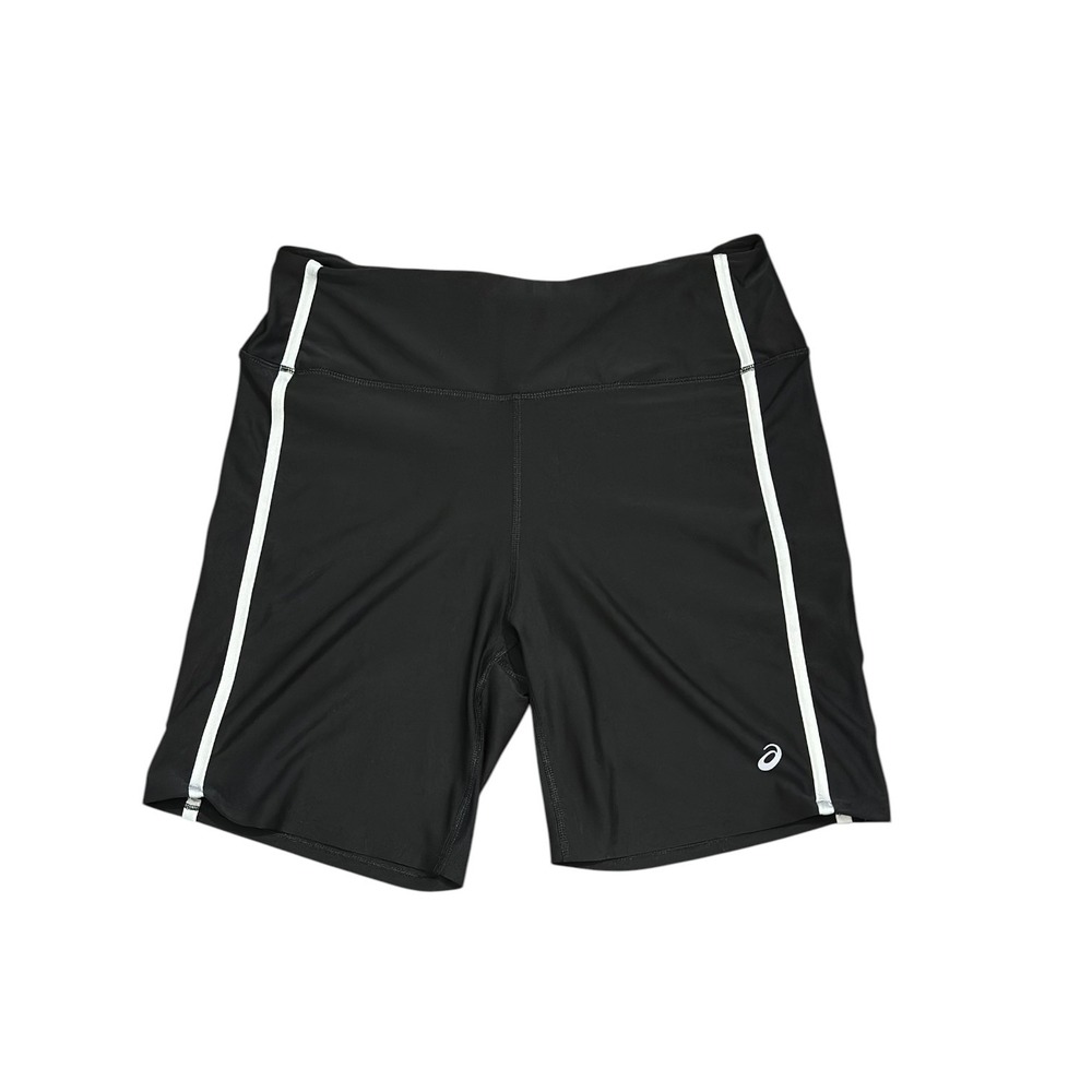 Asics Women's Core Sprinter Shorts Black Biker Running Shorts Athletic Size XL